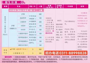 石家莊天使護(hù)士學(xué)校2025年學(xué)費(fèi)